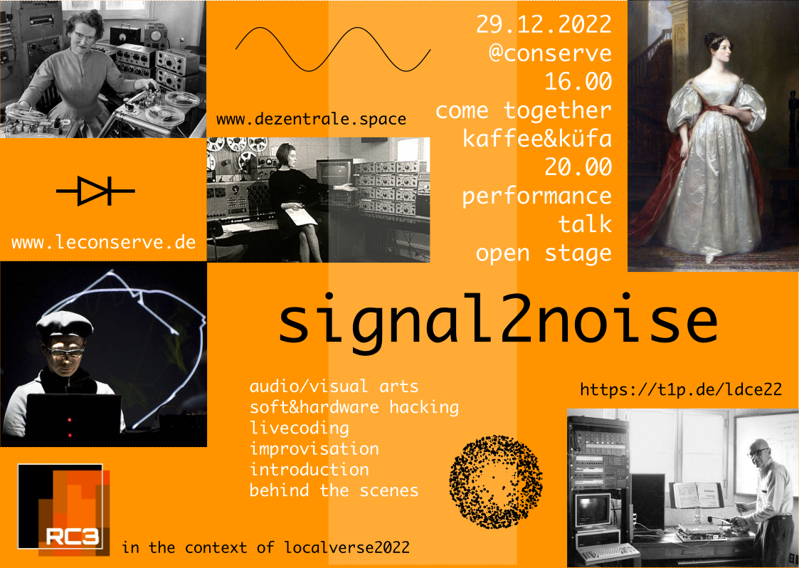 signal2noise ab 16:00 in der Conserve